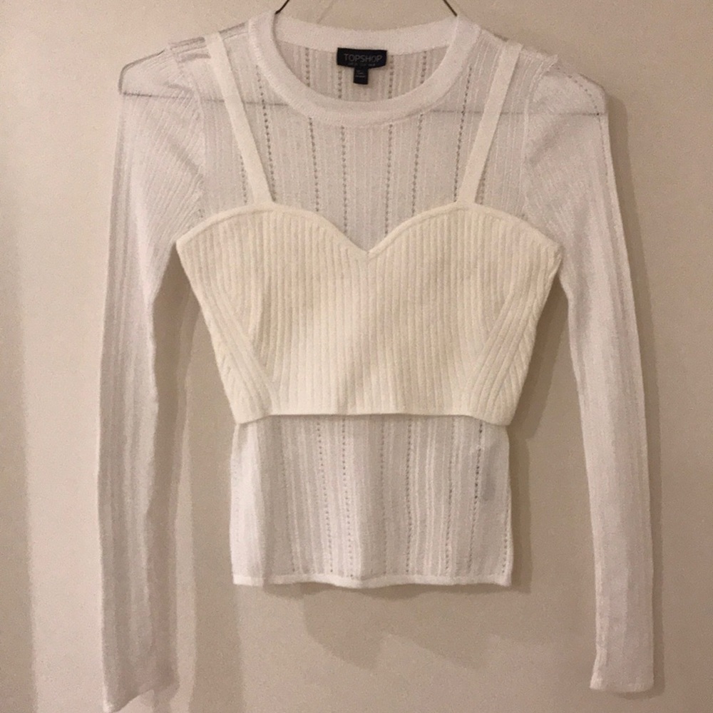 Topshop white top